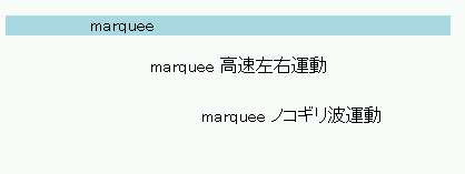 marquee要素の用例