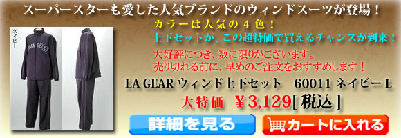 LA GEAR �E�B���h�㉺�Z�b�g�@60011 �l�C�r�[ L