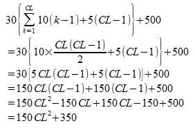 150 (CL)² + 350