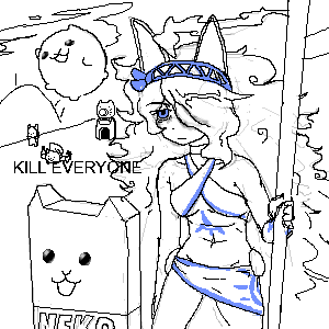Battle cat by anonymous