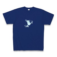 frog-camo(cyan) Tシャツ Pure Color Print(ロイヤルブルー)