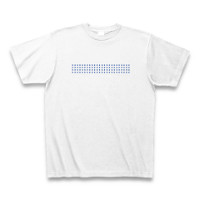 mame-shibori(navy) Tシャツ(ホワイト)
